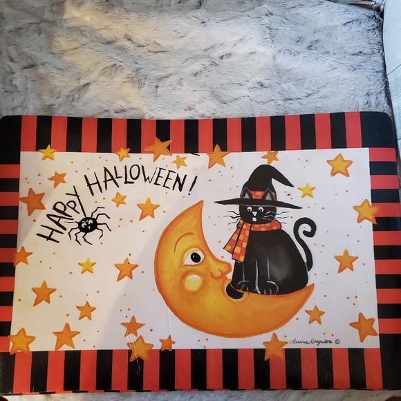 Laurie Korsgaden Halloween Vinyl Placemats Set of 4 - Picture 3 of 6
